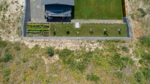 Clary Development Glentanna Ridge 453 Siska Drive UAV Aerial Photo garden and retaining wall